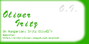 oliver iritz business card